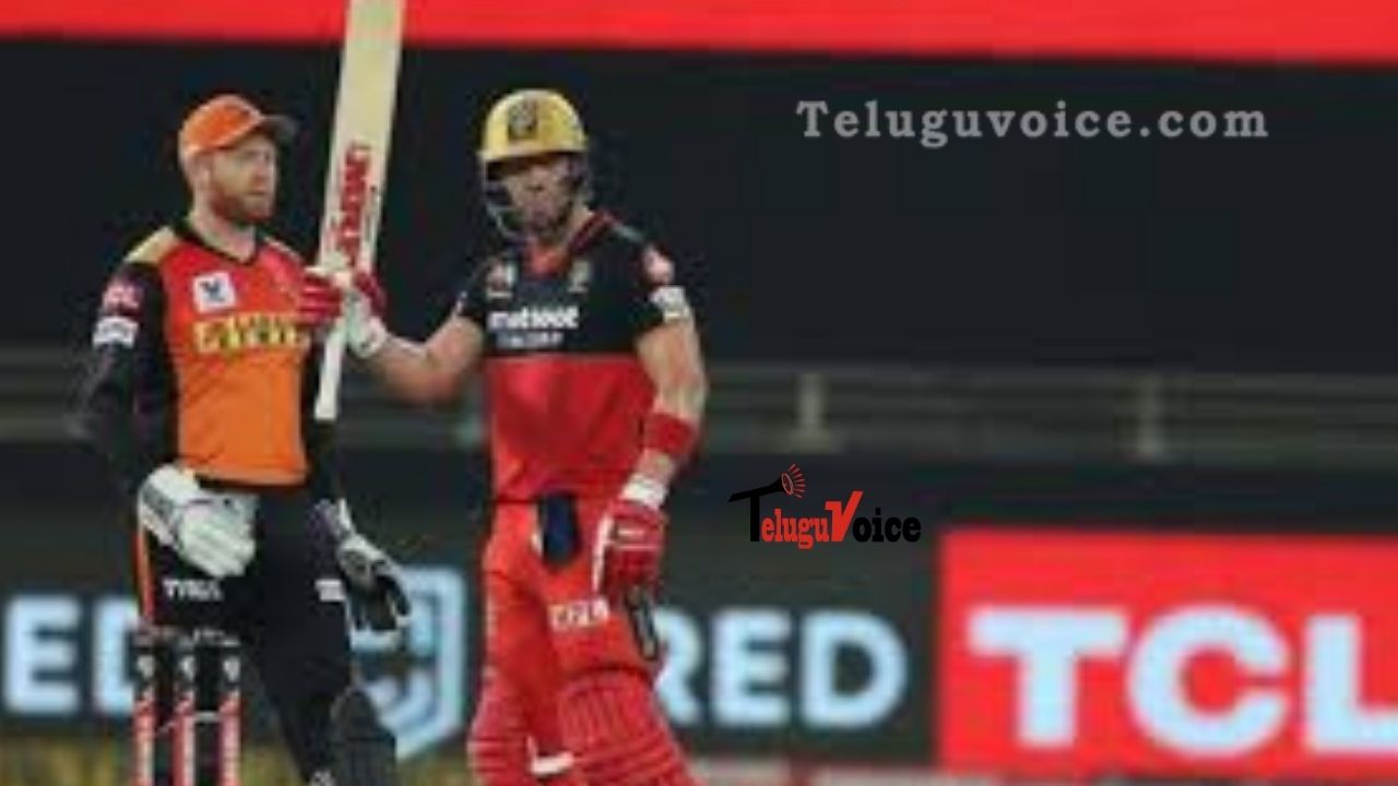 IPL Match 52: RCB vs SRH teluguvoice