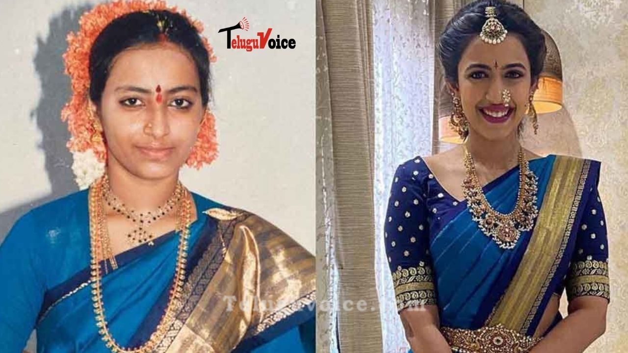 Niharika Wears 32 Years Old Saree On Her Pre-Wedding Event