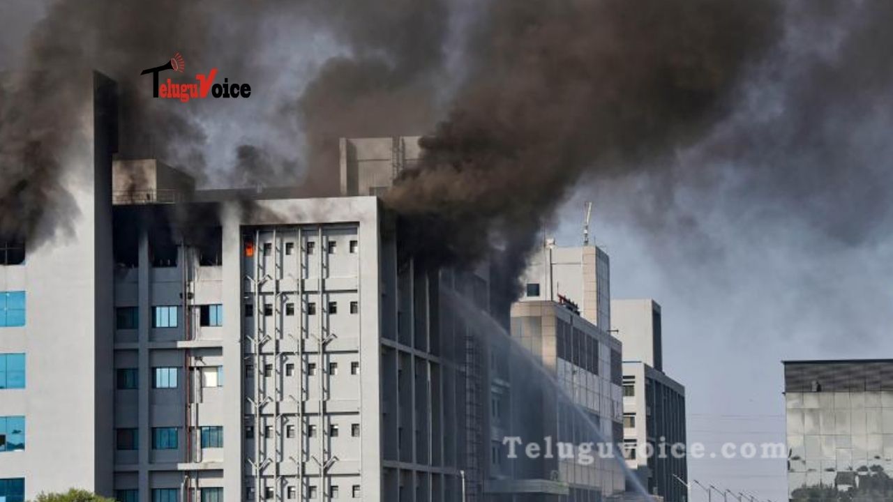 Massive Fire Broke Out At The Serum Institute  teluguvoice