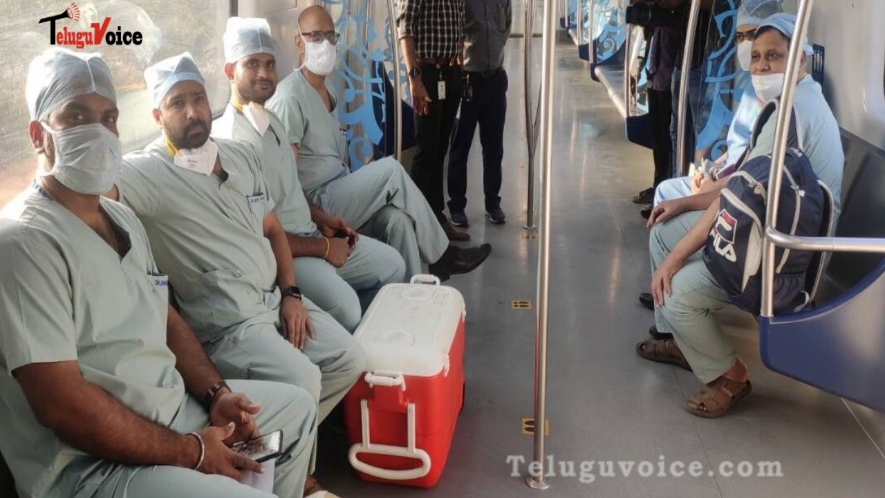 Hyderabad Metro Rushes With A 'Heart' To Save A Life! teluguvoice