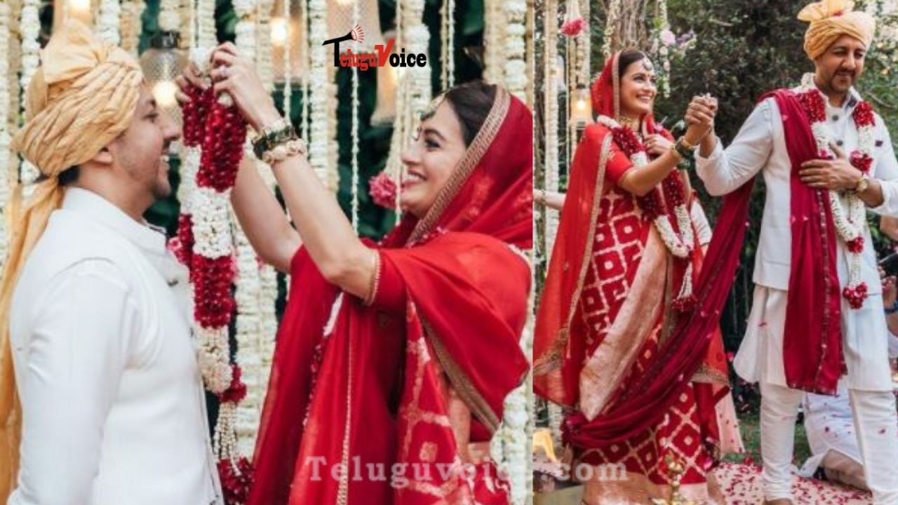 Dia Mirza Shares First Pics From Dreamy Wedding With Vaibhav Rekhi teluguvoice