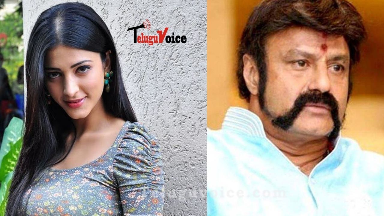 Shruthi Haasan Rejects Balayya's Film