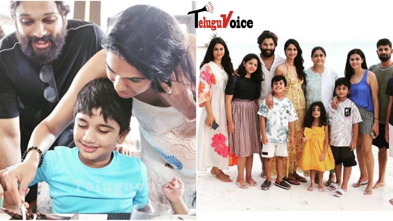 Allu Arjun Celebrates Son Ayaan's Birthday In Maldives.