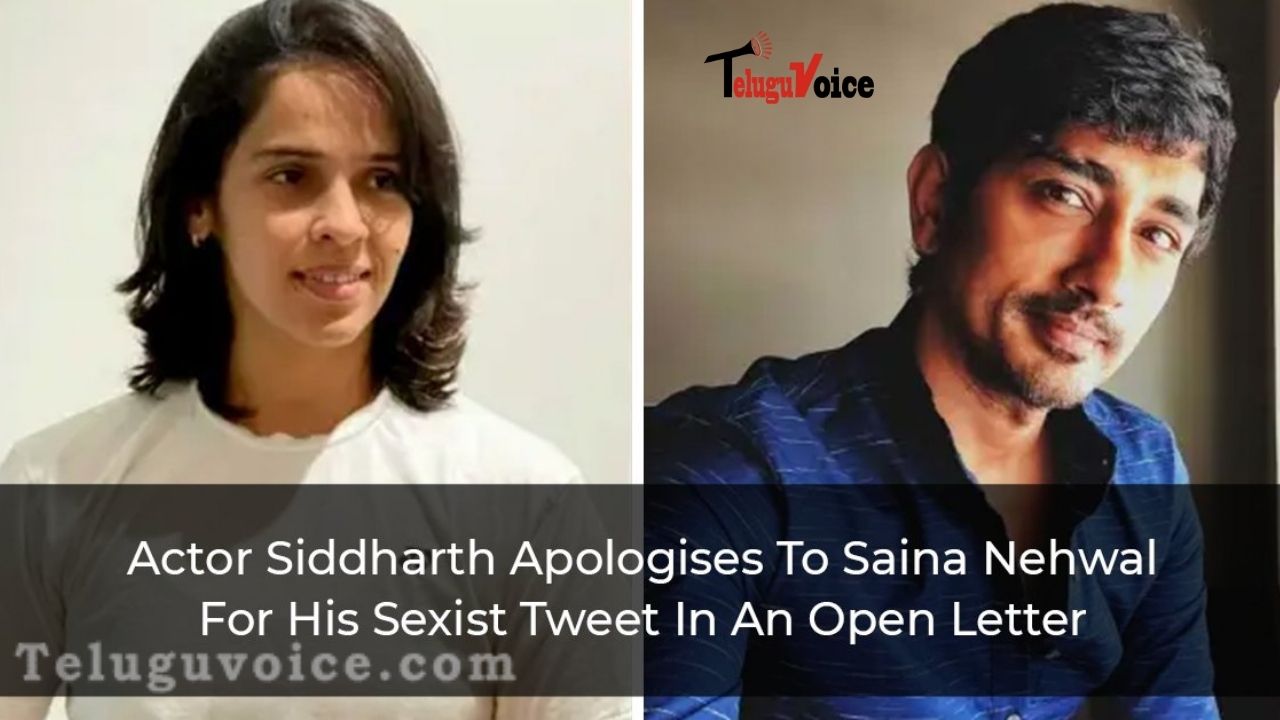 The Actor Apologizes To National Player For His 'Sexist' Tweet In An Open Letter.