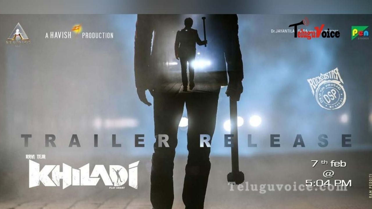 Ravi Teja Khiladi Trailer Today