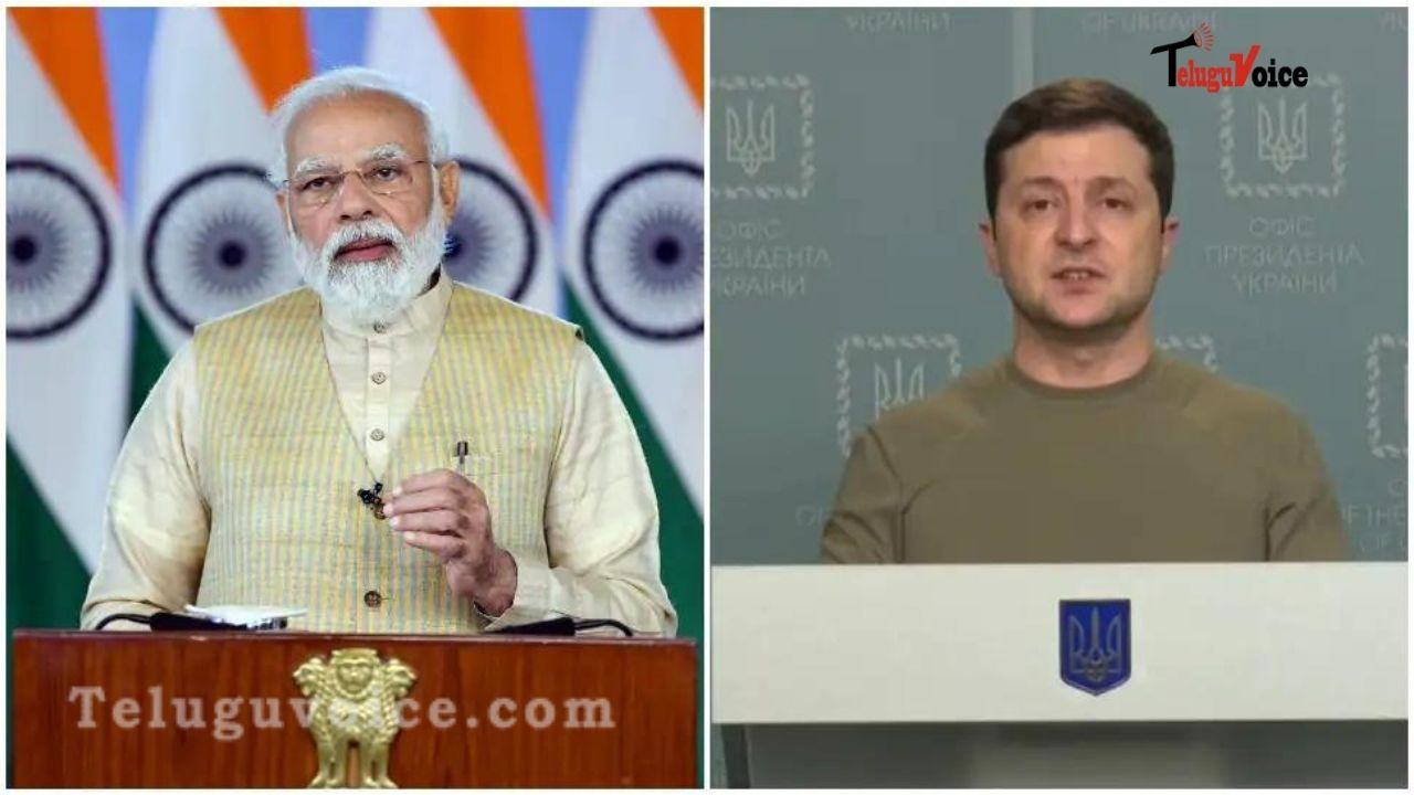 Ukraine President Speaks With PM Modi, Seeks India's Support. teluguvoice