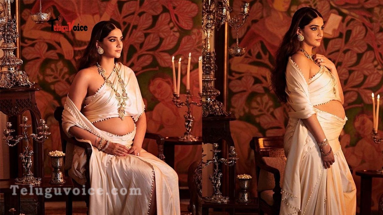 Sonam Kapoor Pregnant Goddesses Look Is Adorable teluguvoice
