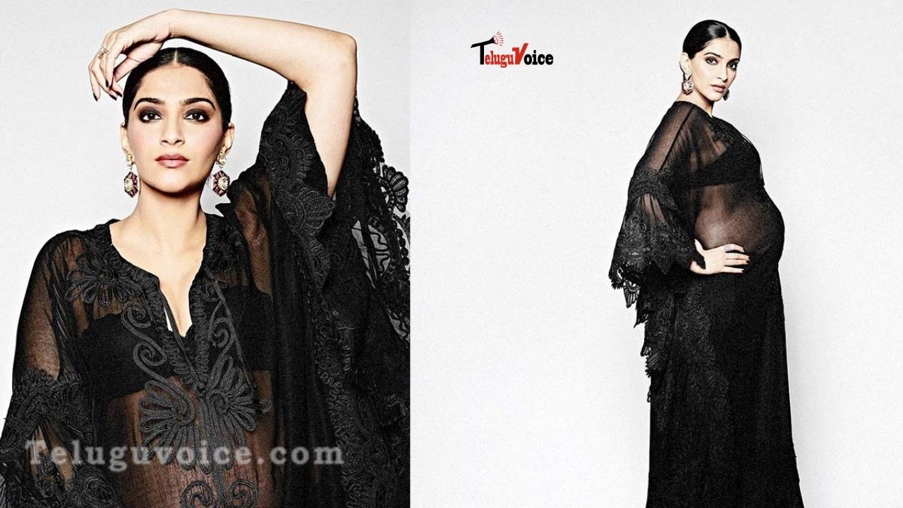 Bollywood Actress Holds Baby Bump In Black Costume! teluguvoice