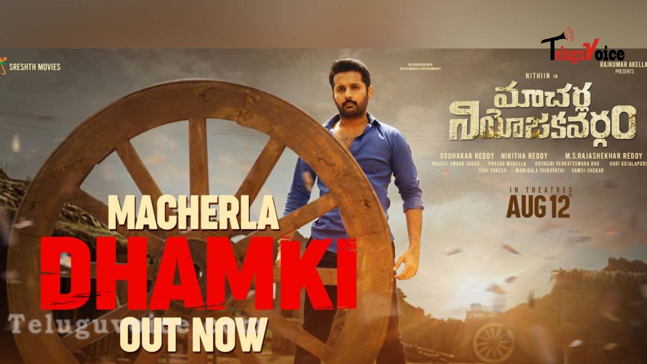 Nithiin Perfect Mass Action Scene Macherla Dhamki Is Out teluguvoice