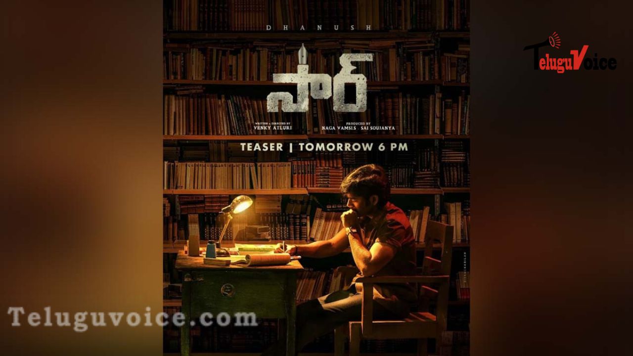 First Look Of Dhanush From Sir Is Out teluguvoice