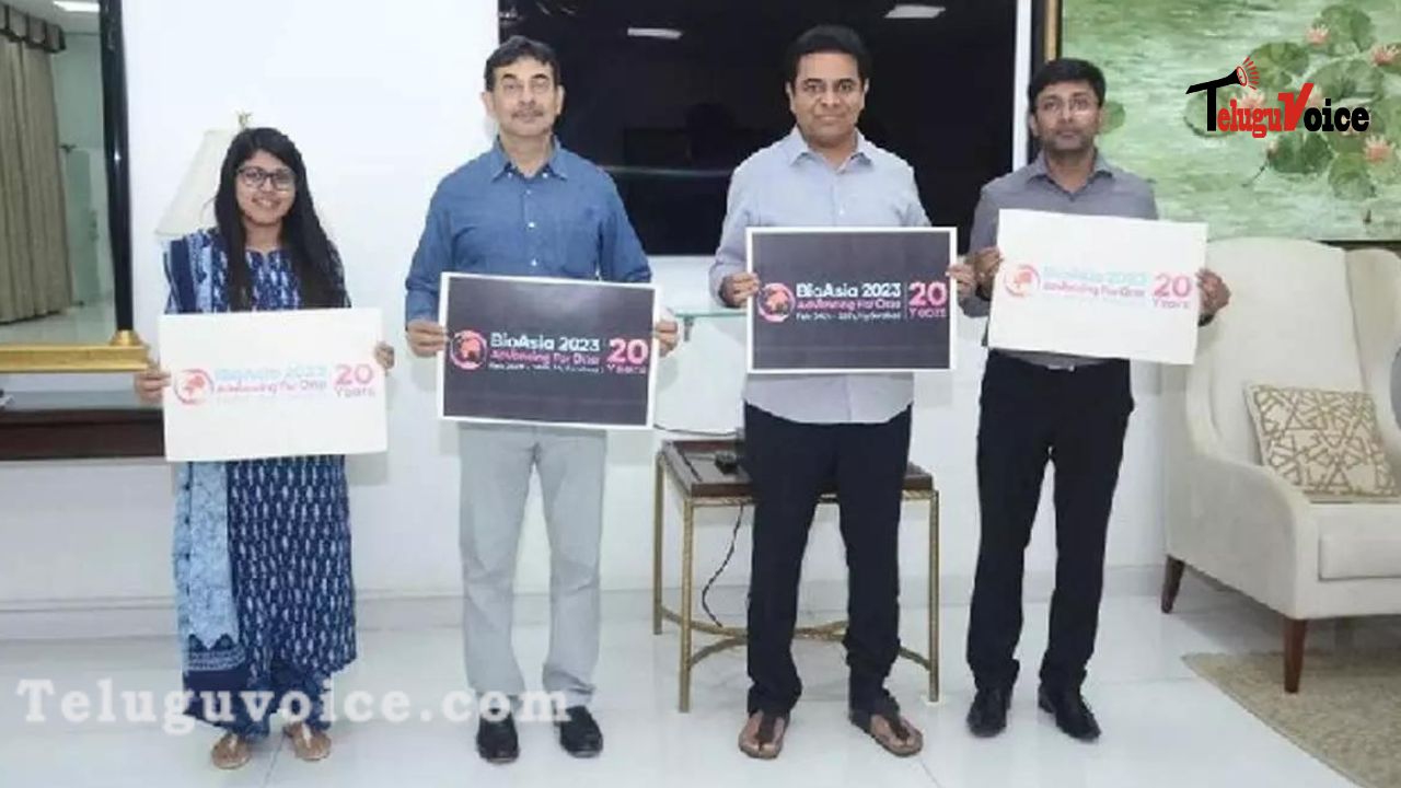 Bio Asia Summit: KTR Launches Logo, Theme  teluguvoice