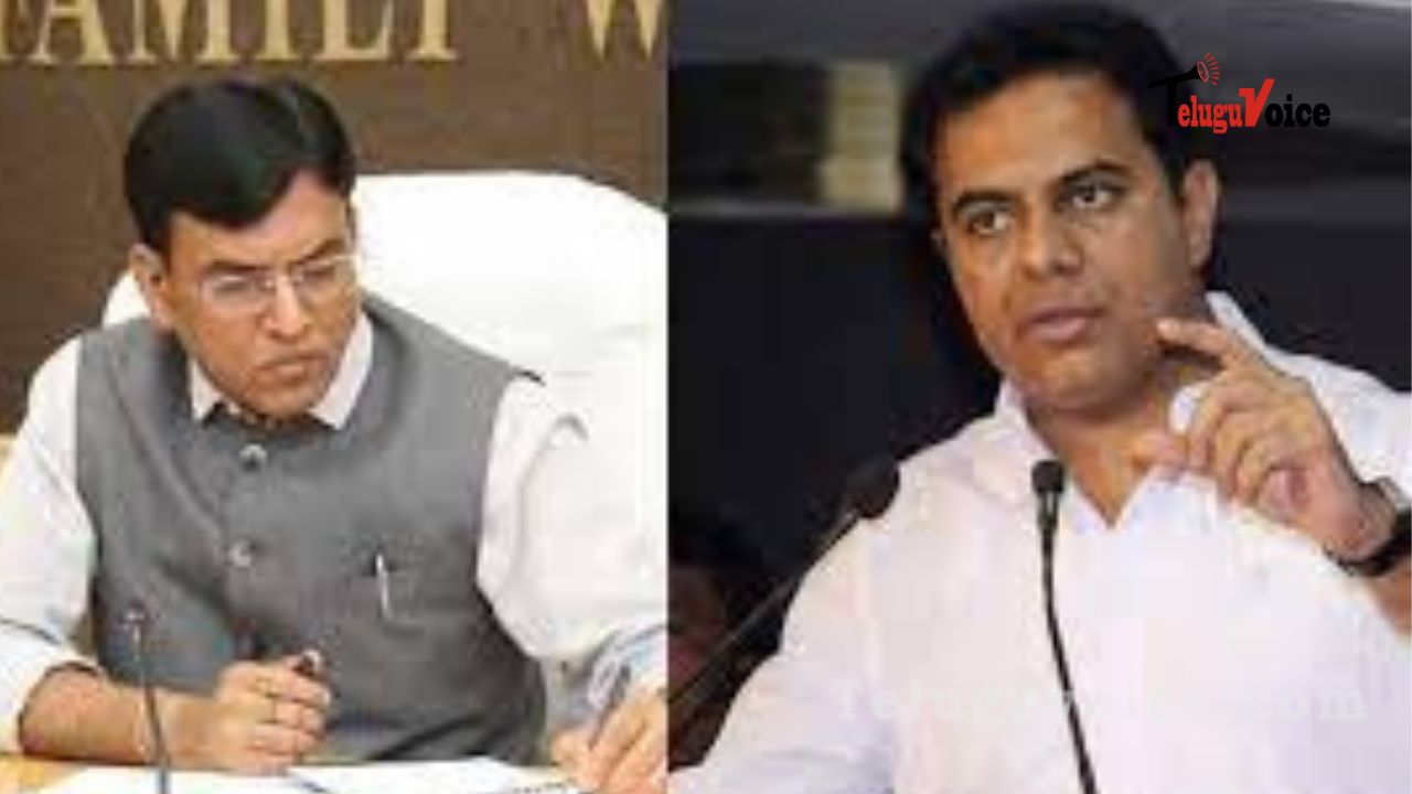 KTR slams Union Minister for denying bulk drug park to Hyderabad teluguvoice