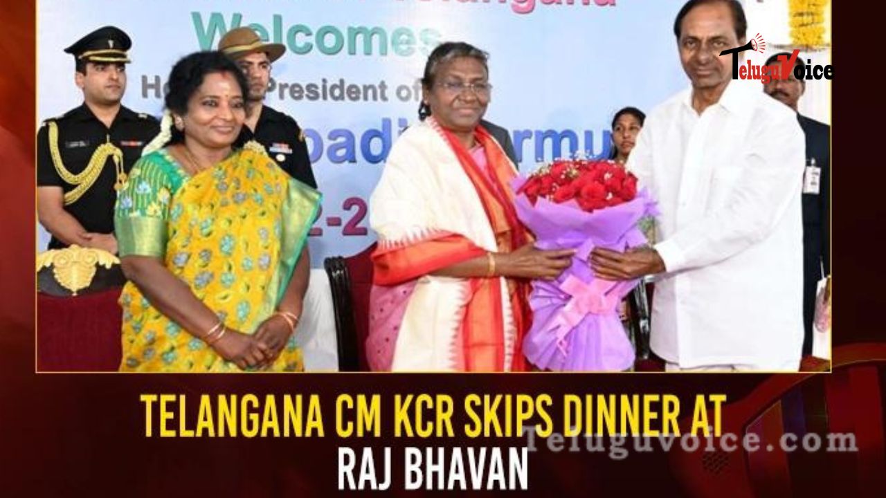 Telangana CM and KTR skips dinner at Raj Bhavan. teluguvoice