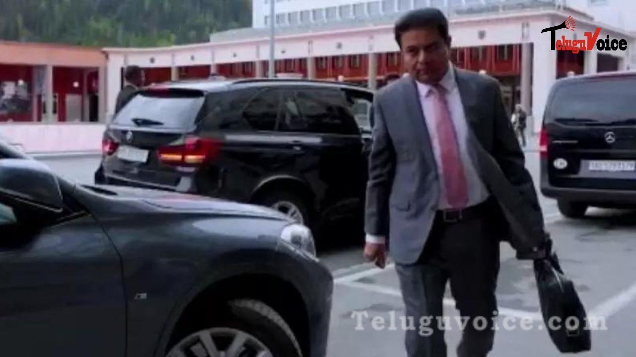 Telangana's Delegation To Switzerland Will Be Led By KTR teluguvoice