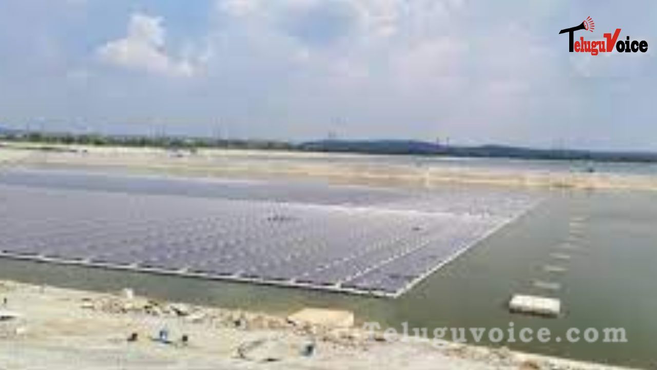 Hyderabad : Largest floating solar power plant in the nation is being built! teluguvoice