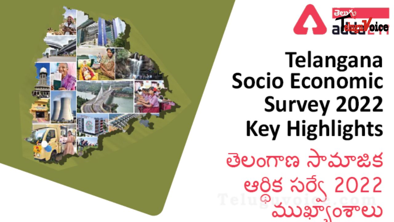 Telangana's accomplishments are recognized in the Economic Survey teluguvoice