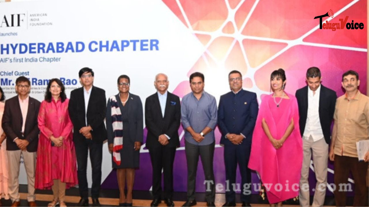 The first Hyderabad chapter of the American India Foundation is founded by KTR teluguvoice