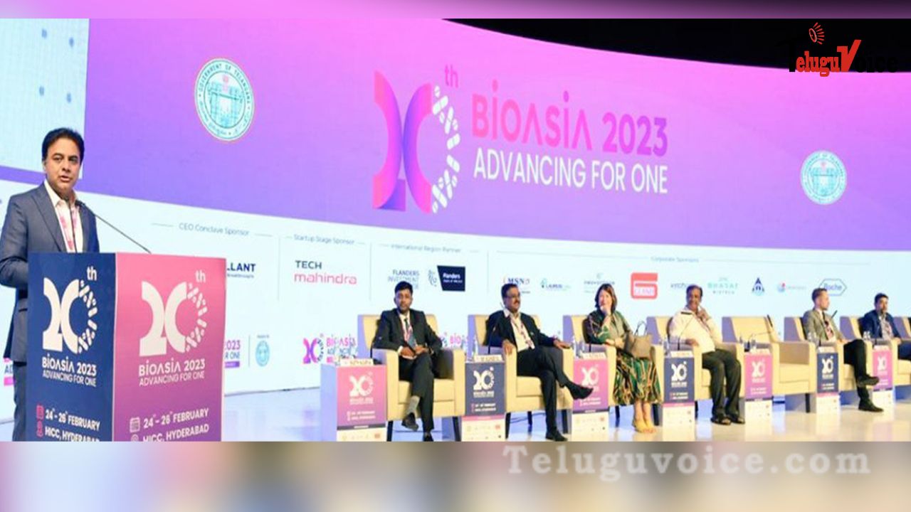 Growth in Telangana will benefit the country's life sciences ecosystem, says KTR. teluguvoice