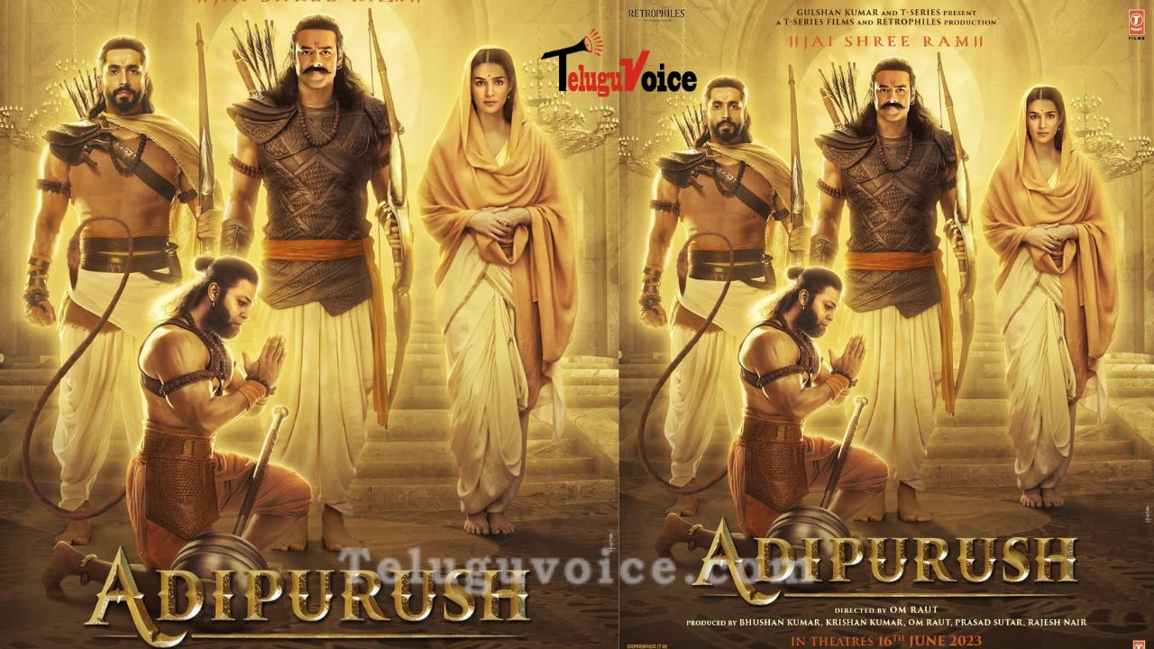 Adipurush New Poster Receives A Big Thumbs Up  teluguvoice