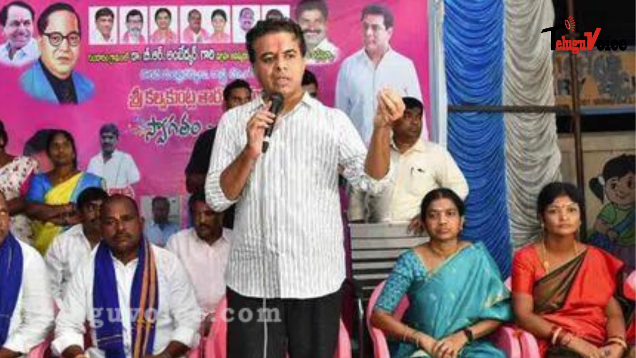 KTR claims Telangana's charitable activities always continued despite the Centre's hostility. teluguvoice