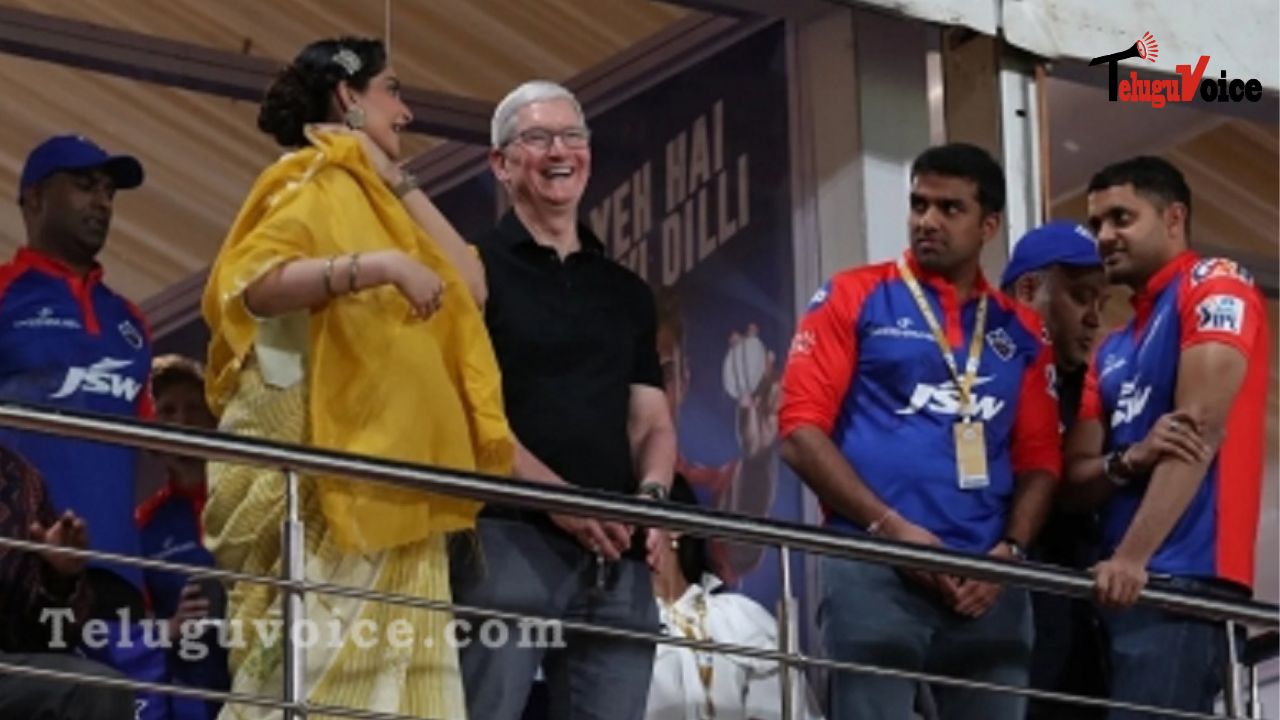 IPL 2023: Tim Cook was seen at the DC vs KKR match in Delhi teluguvoice