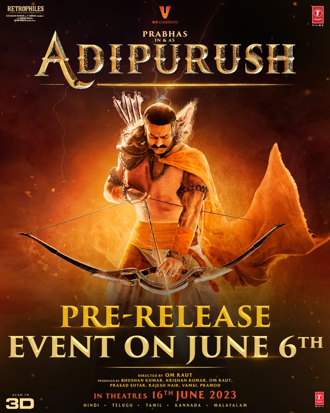 Adipurush's pre-release event in Tirupati is now official! teluguvoice