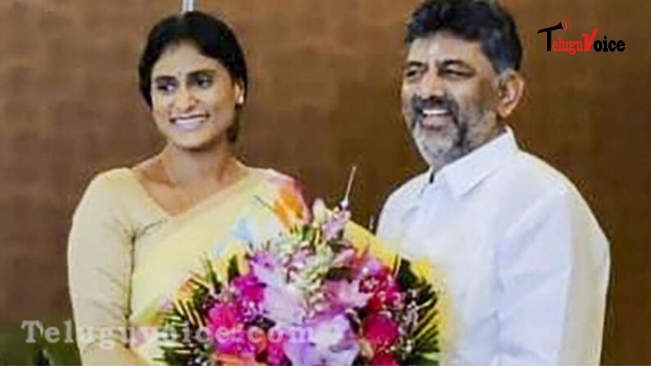 Sharmila was after Sonia back then, and she's now meeting with DK Shiva Kumar! teluguvoice