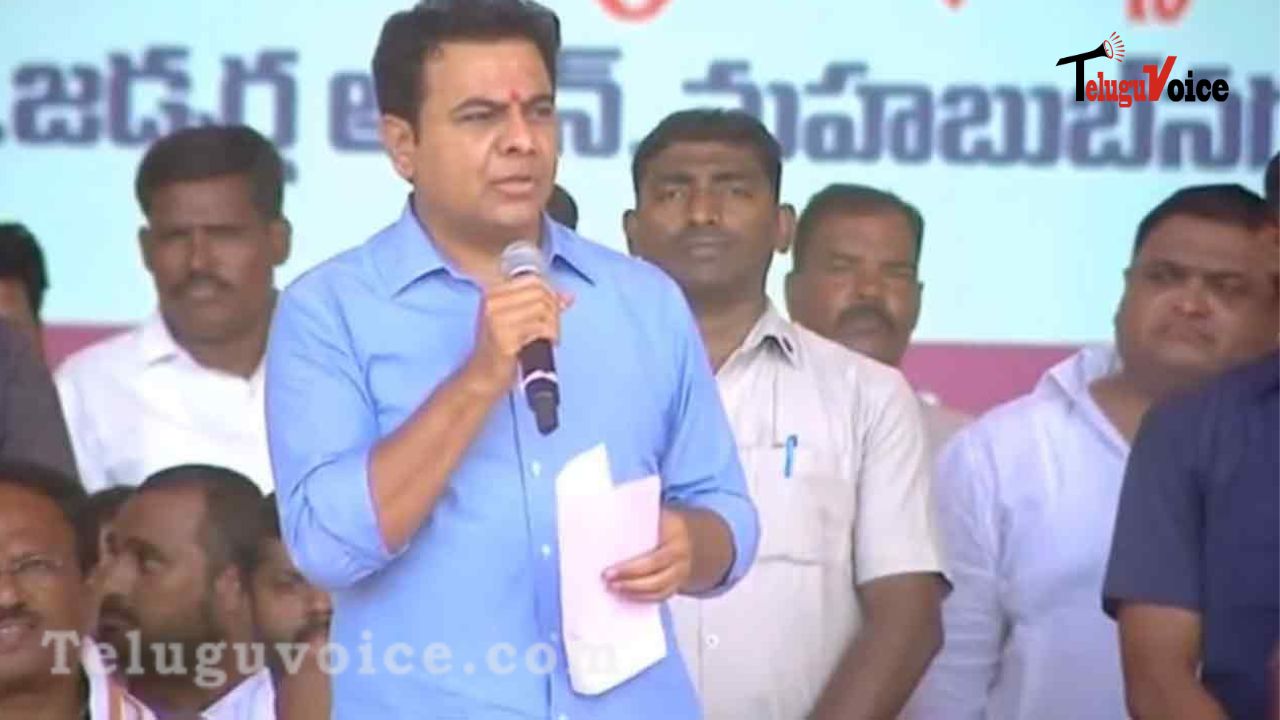  If the Congress were to regain power, KTR says, Telangana's progress would be reversed.  teluguvoice