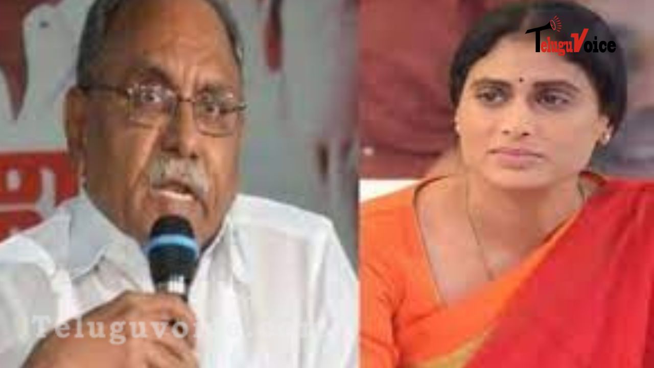 YS Sharmila to Join Congress, Says KVP teluguvoice