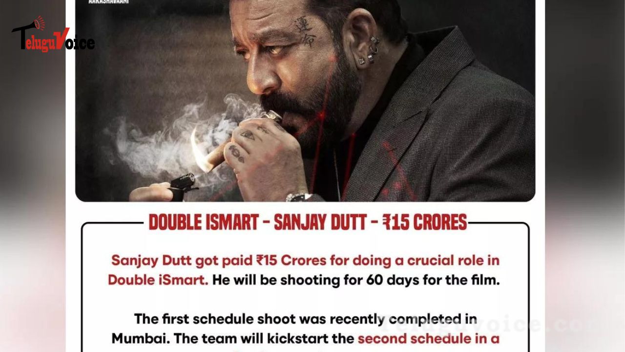 Huge Paycheck to Sanjay Dutt for Double Ismart teluguvoice