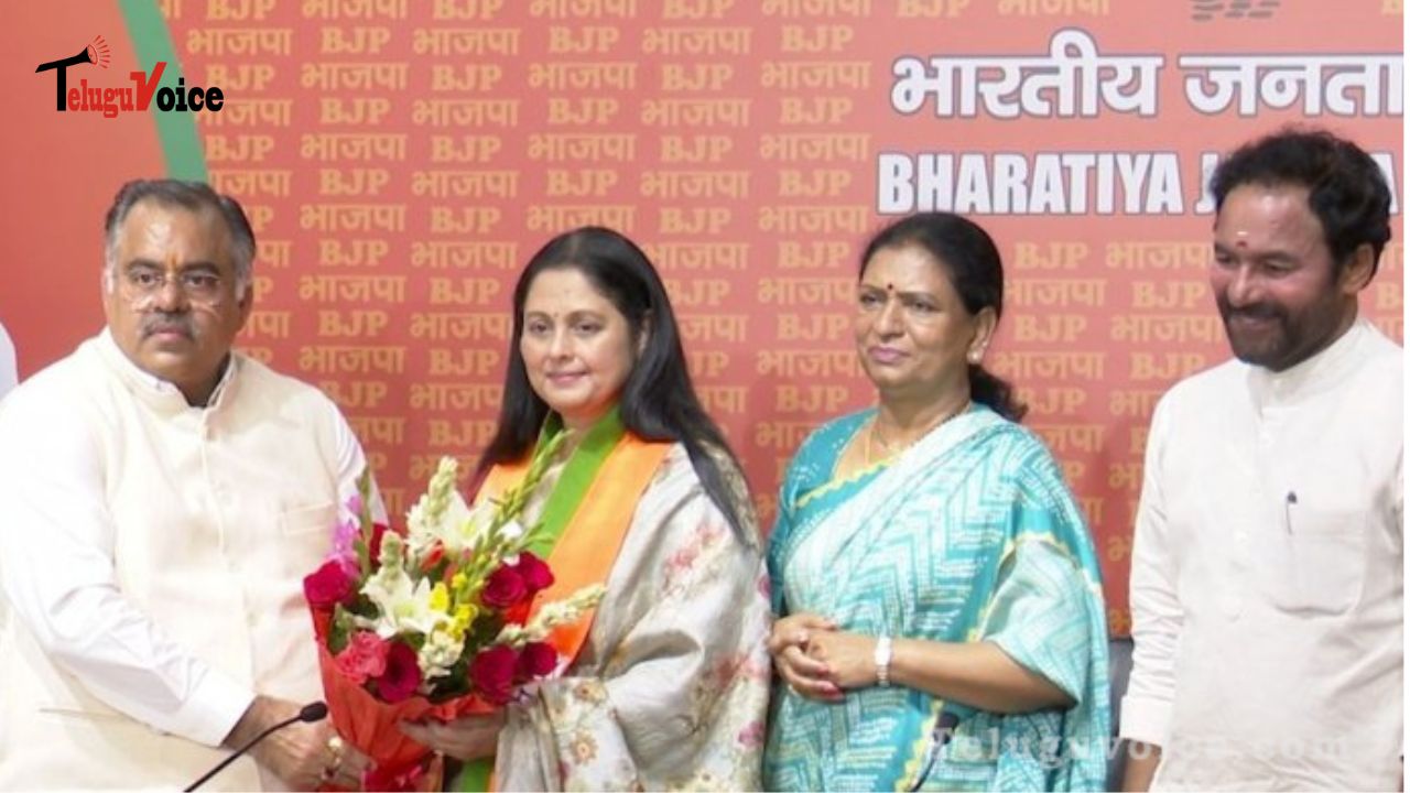 Jayasudha, a well-known actress in Tollywood, has joined the BJP. teluguvoice