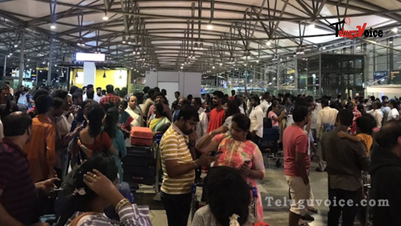 Politicians are welcome at Hyd Airport, but families are not. teluguvoice