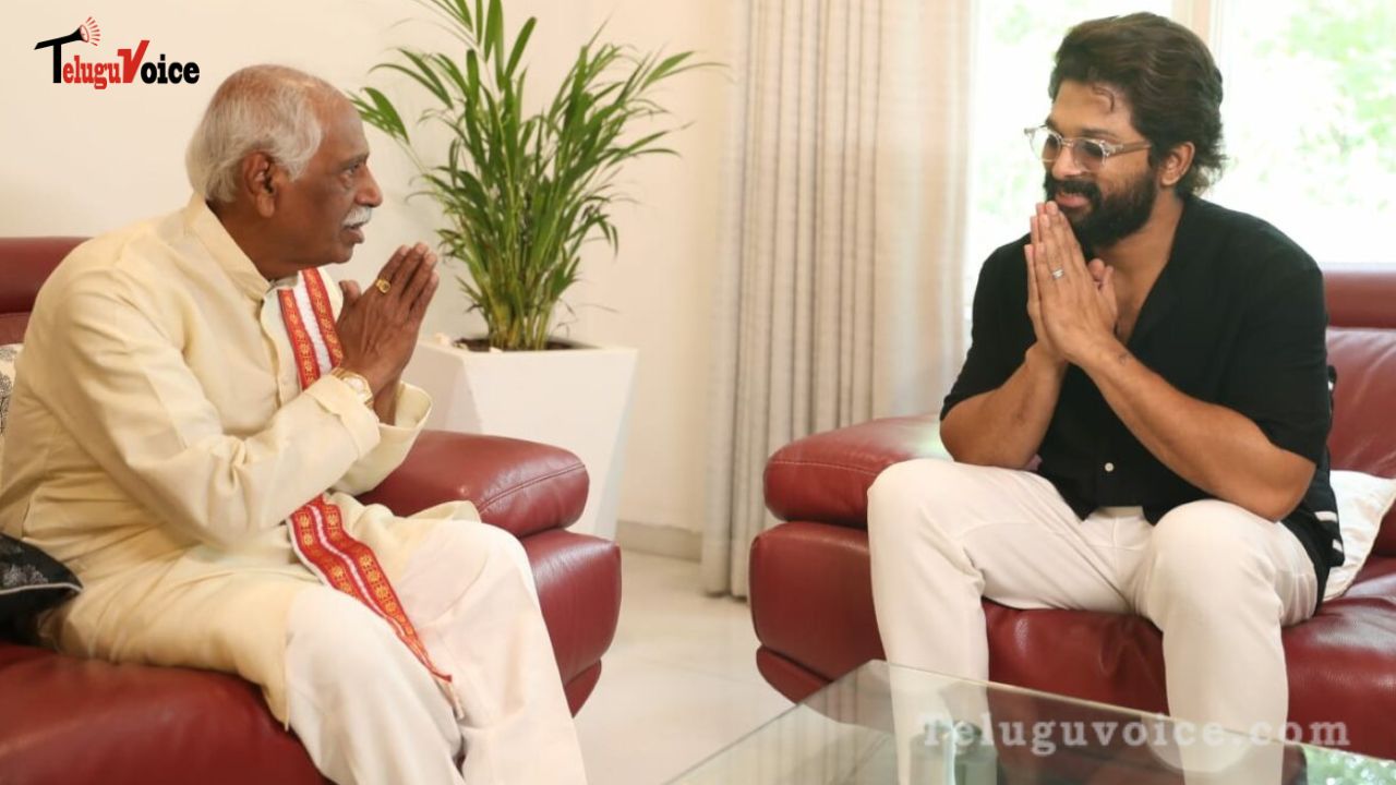 BJP official meets with Allu Arjun teluguvoice