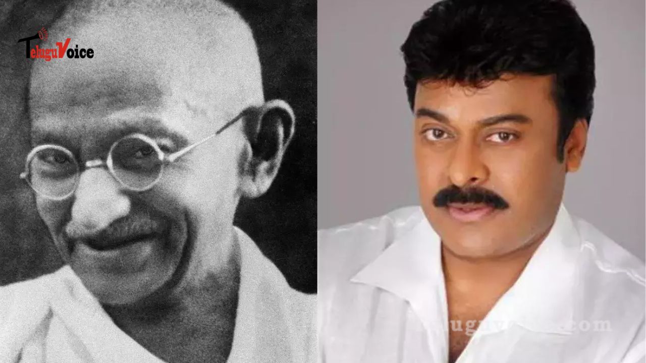 On the occasion of Mahatma Gandhi's birthday, Chiranjeevi pays respect to him! teluguvoice