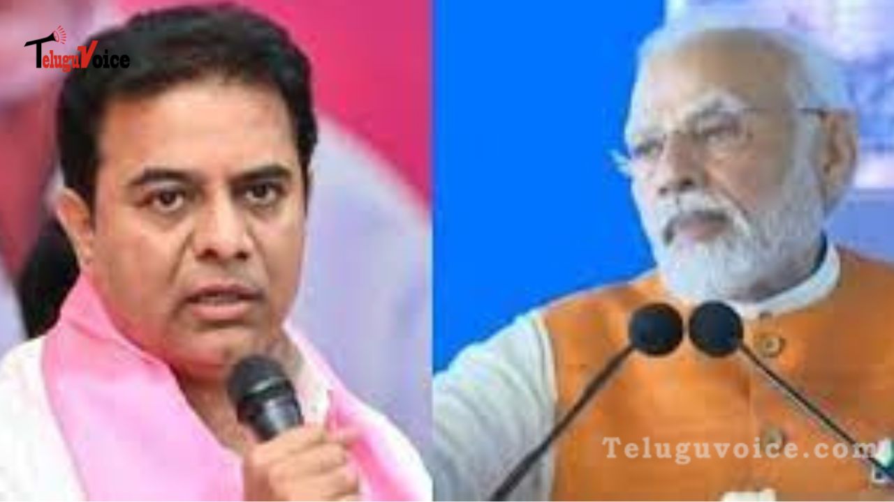 KTR refutes Modi's claims relating BRS's development of political partnerships. teluguvoice