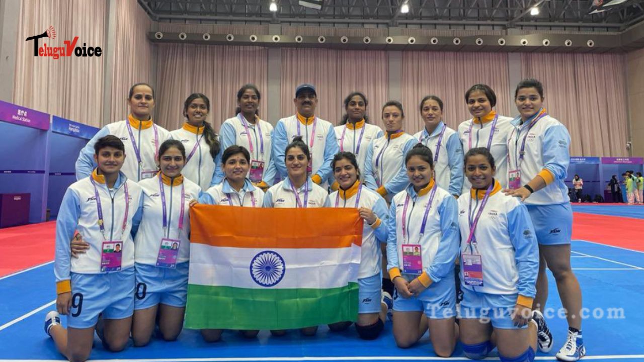 Asian Games: India wins their 100th medal in the women's kabaddi event. teluguvoice