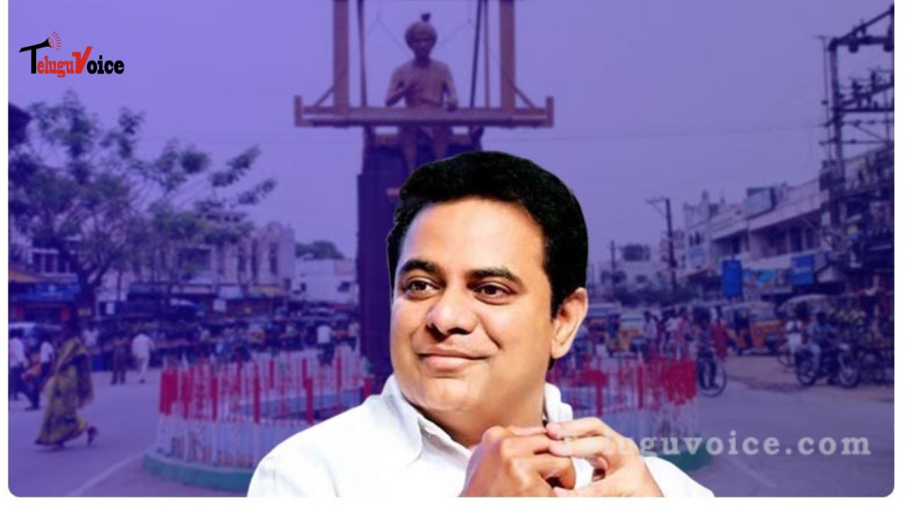 KTR offers prayers at PragatiBhavan in order to submit his nomination for Siricilla today teluguvoice