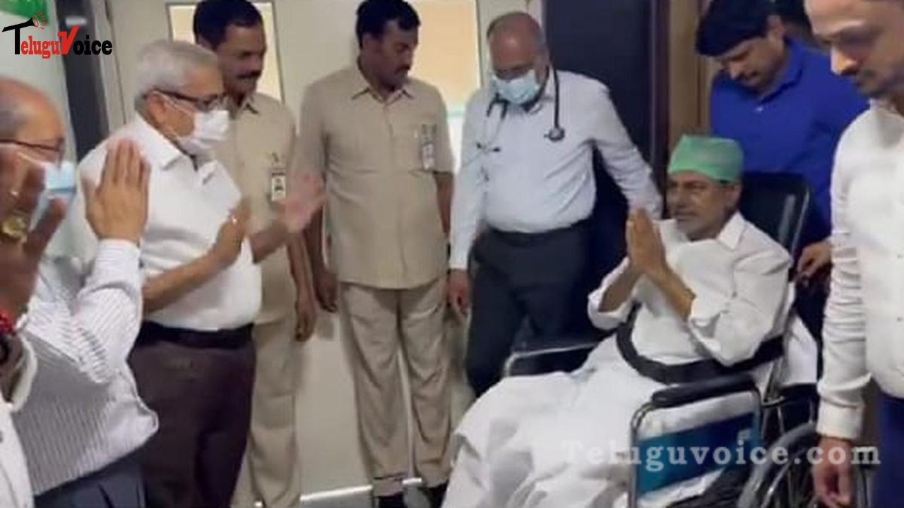 Former Telangana CM KCR Discharged from Hospital, Shifts Focus to Recovery teluguvoice