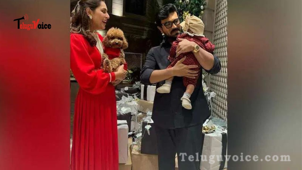 Ram Charan and Upasana Share Heartwarming Christmas Moments with Daughter Klin Kaara teluguvoice