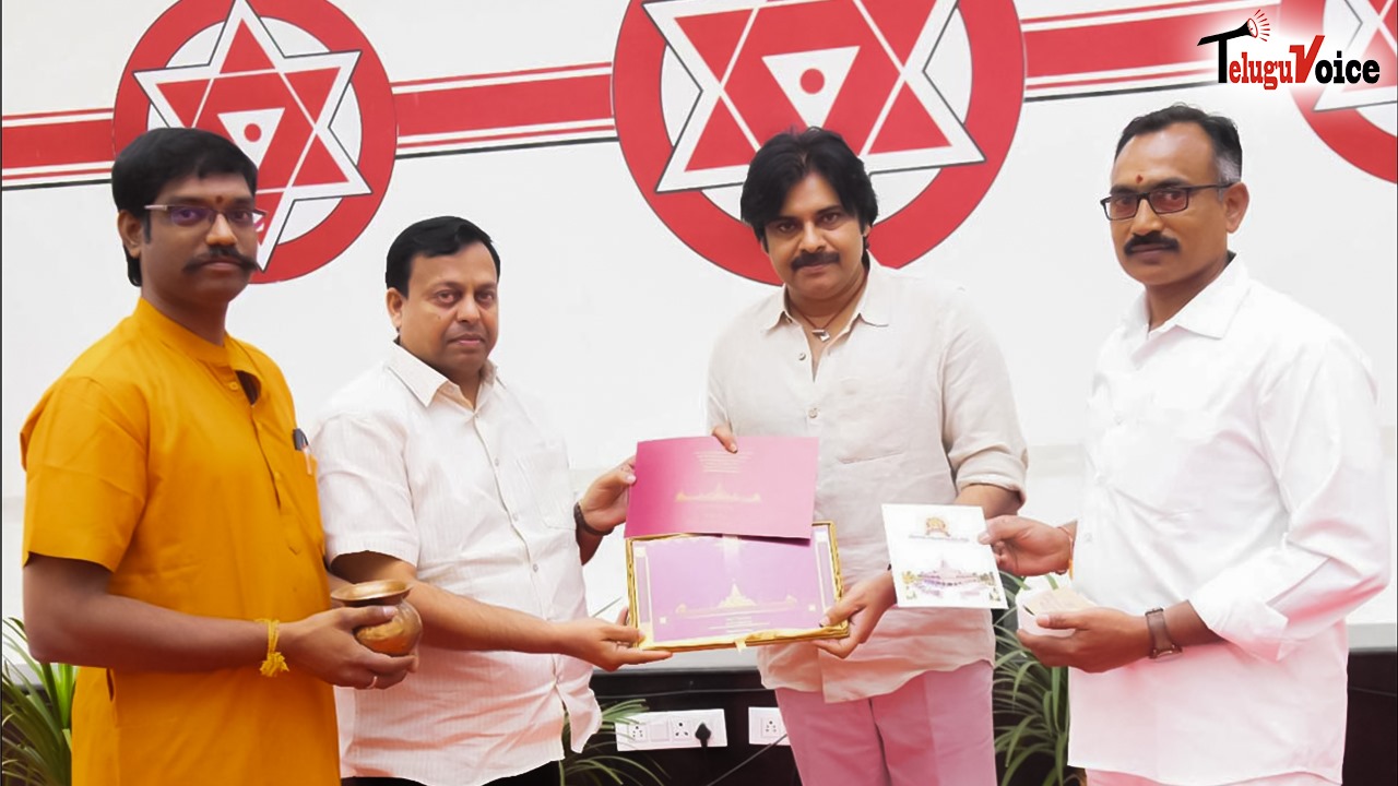 Pawan Kalyan Honored with Invitation for Ayodhya Ram Mandir Pran Pratishtha teluguvoice