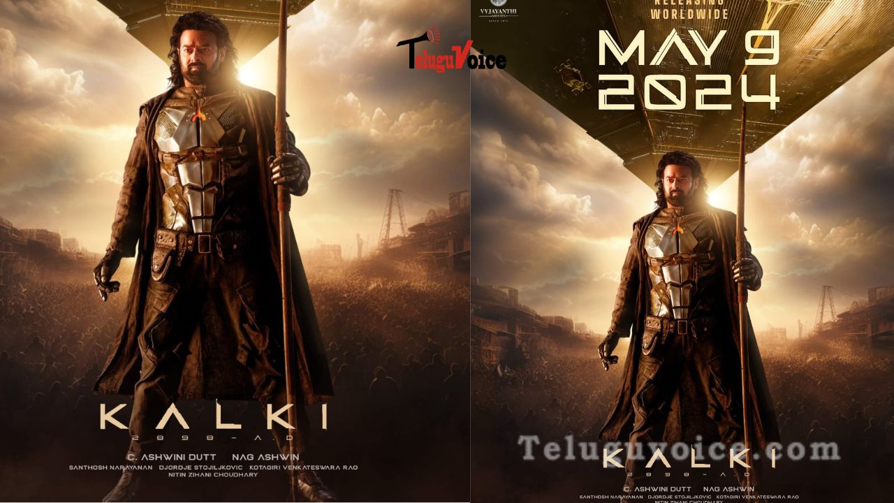 Prabhas Unveils Release Date for Epic Sci-Fi Adventure 'Kalki 2898 AD teluguvoice