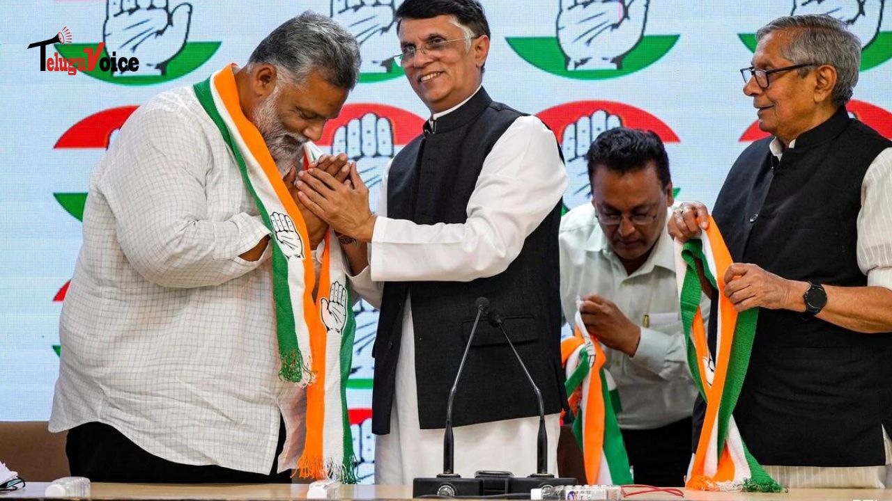 Pappu Yadav Joins Congress, Merges Jan Adhikar Party Ahead of 2024 Lok Sabha Elections teluguvoice