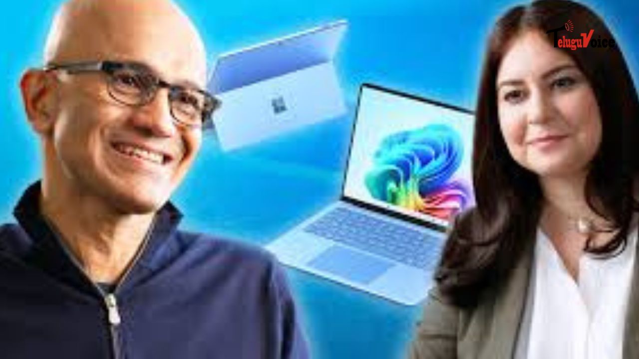 Microsoft CEO Satya Nadella Introduces AI-Powered PCs to Compete with Apple's Mac teluguvoice