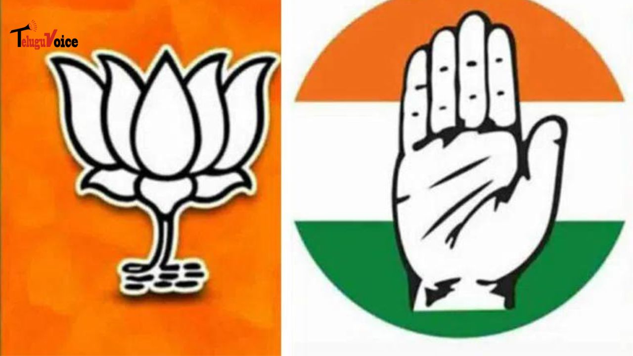 BJP and Congress Neck-and-Neck in Telangana: Each Leading in 8 Seats teluguvoice