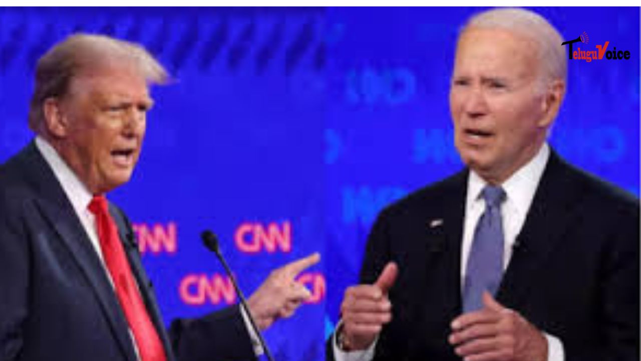 Trump and Biden Face Off in Heated First Presidential Debate teluguvoice