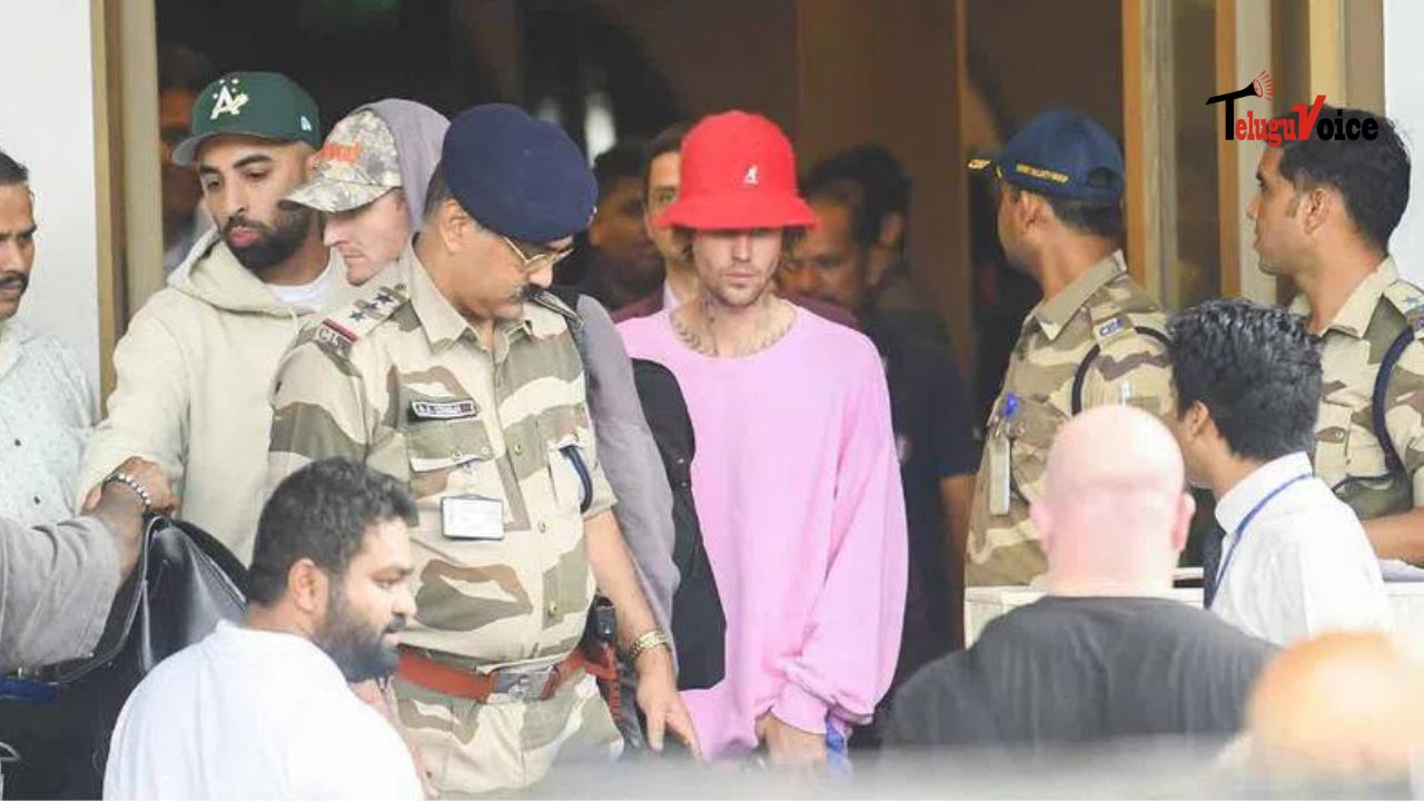  Justin Bieber Arrives in Mumbai for Anant-Radhika’s Pre-Wedding Festivities  teluguvoice