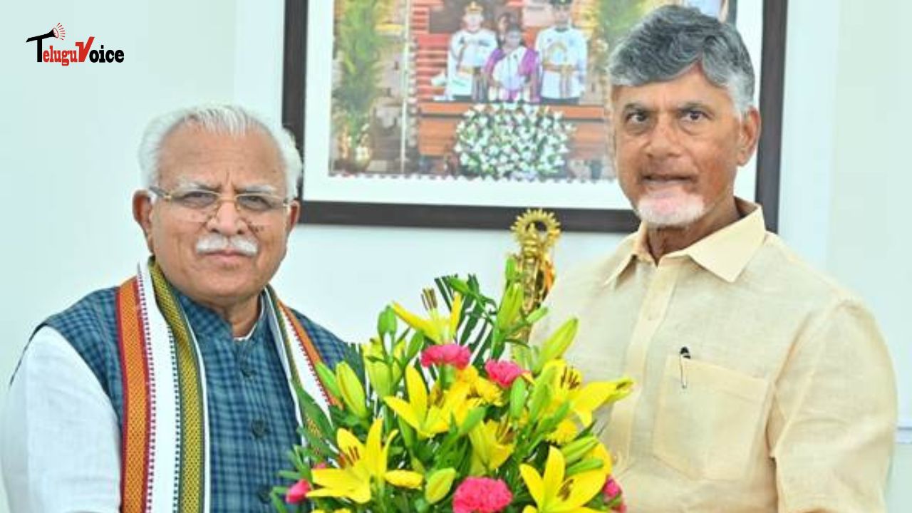 Union Minister Manohar Lal Discusses Key Initiatives with Andhra Pradesh CM Naidu teluguvoice