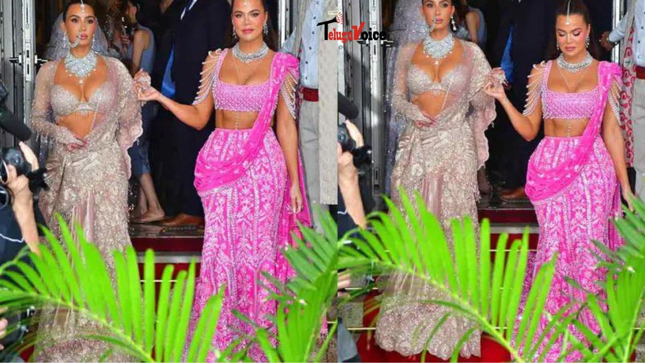 Kim and Khloe Kardashian Shine at Anant-Radhika’s ‘Shubh Aashirwad’ Ceremony teluguvoice