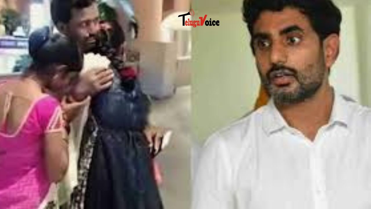 Minister Nara Lokesh Reunites Stranded Telugu Worker with Family  teluguvoice