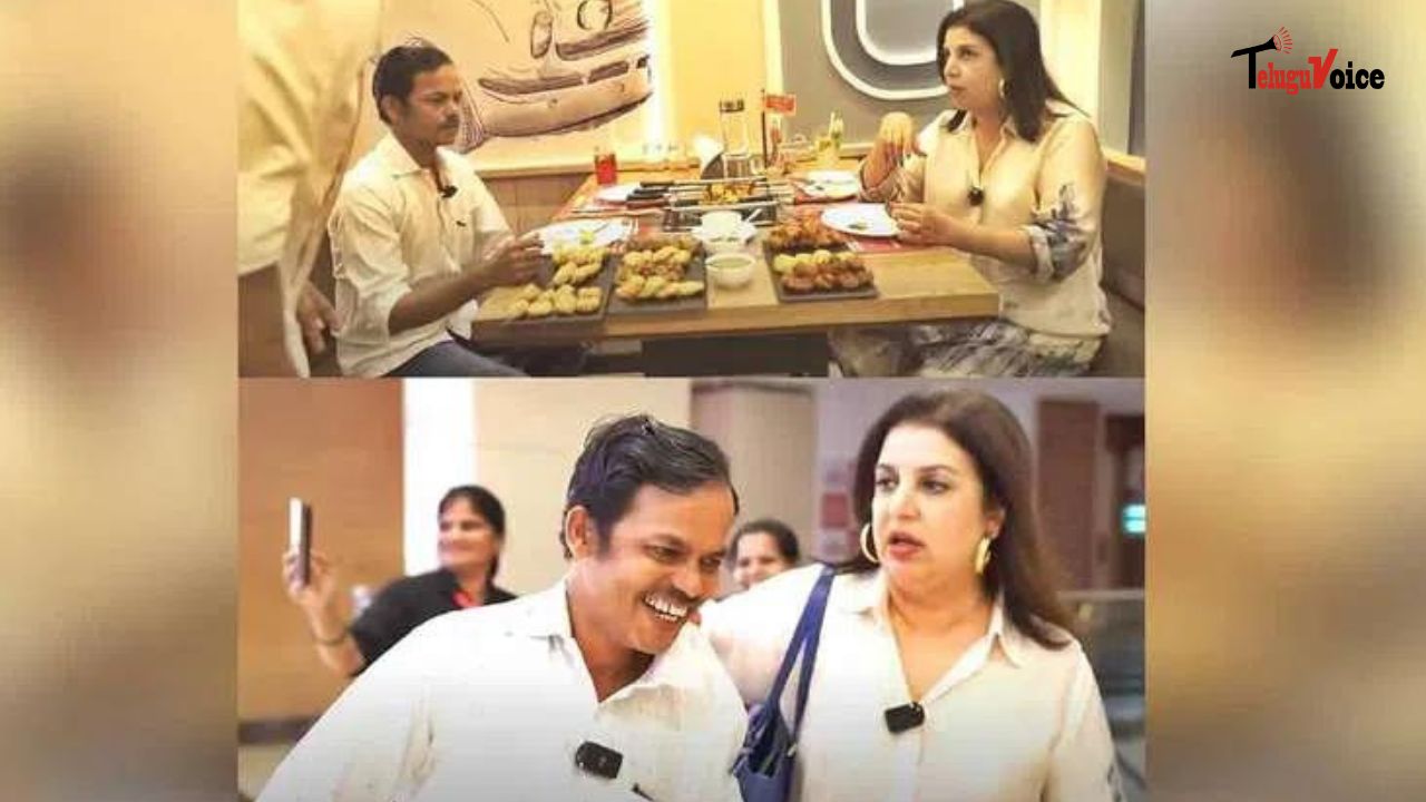 Farah Khan Celebrates YouTube Milestone by Treating Her Chef teluguvoice